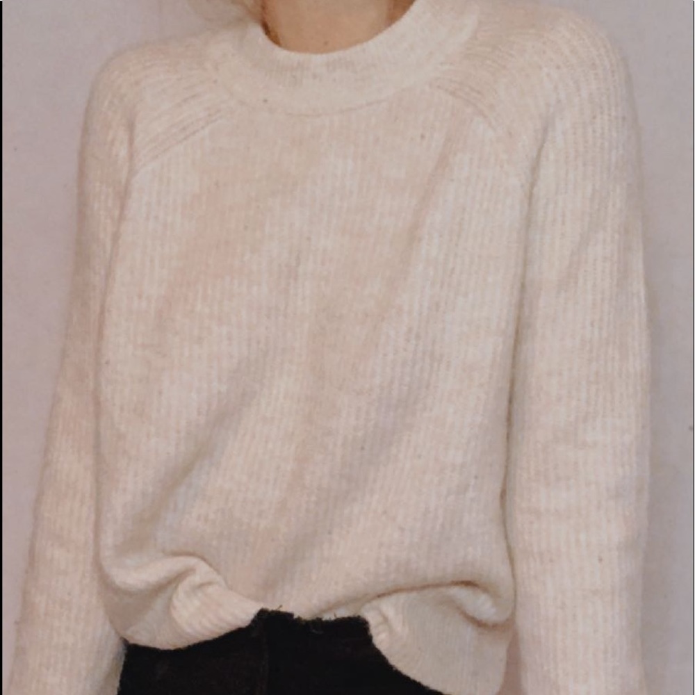 Mock Neck Knit Sweater